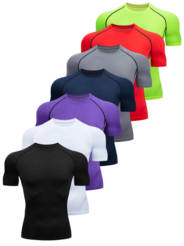 Breathable Stretch Short Sleeve Compression Top