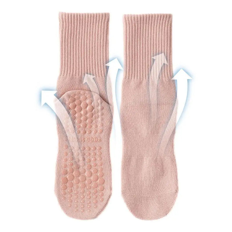 Anti Slip Yoga Pilates Socks-Mid-Calf