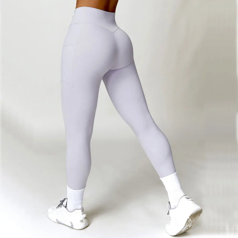 High Waist Cross Band Leggings