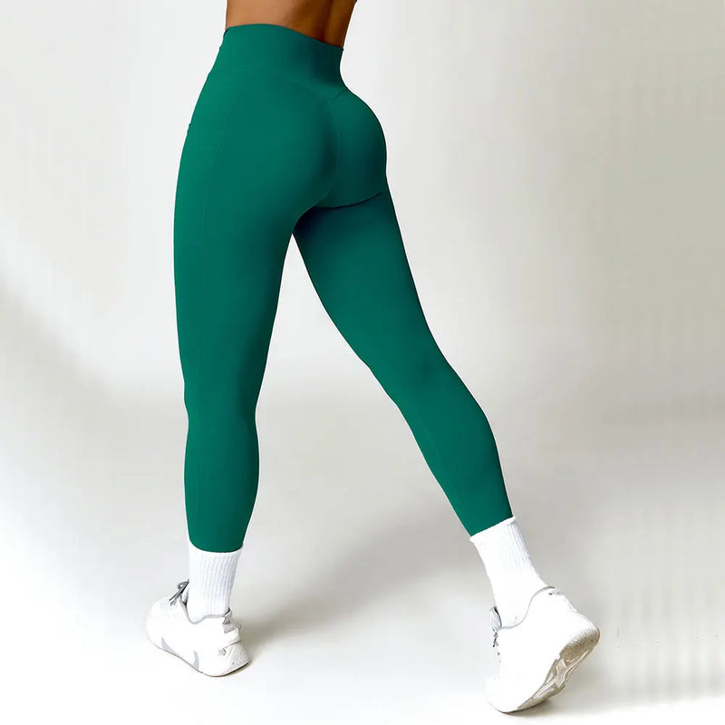 High Waist Cross Band Leggings