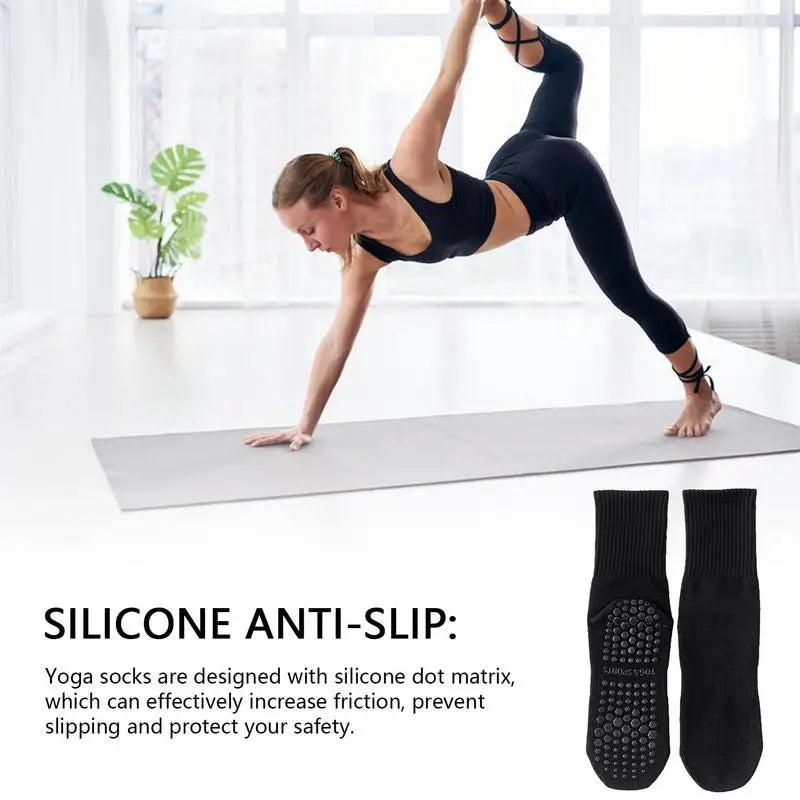 Anti Slip Yoga Pilates Socks-Mid-Calf