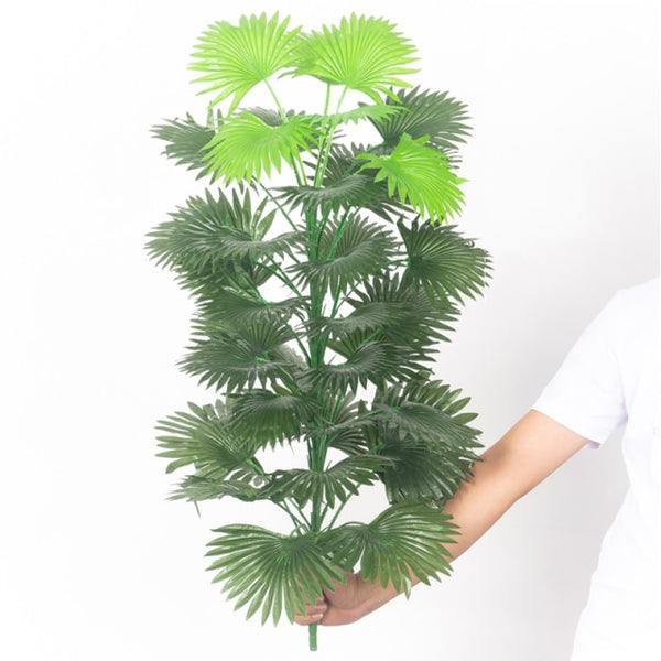 90cm Tropical Palm Tree Large Artificial Plants Fake Monstera Silk Palm Leafs Big Coconut Tree Without Pot For Home Garden Decor