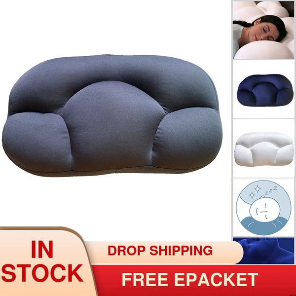 Well Sleep Cloud Pillow All-round Multifunctional Egg Sleep Pillow Solid Color Soft Pillow For Neck Home Textiles Dropshipping